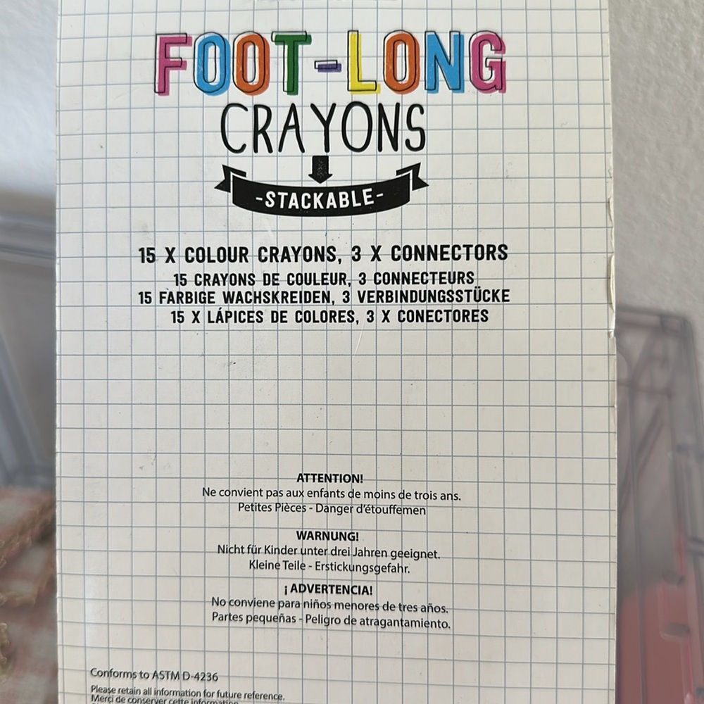 NPW Foot-Long Stackable Crayons - Picture 2 of 2